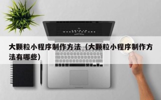 垦利大颗粒小程序制作方法（大颗粒小程序制作方法有哪些）